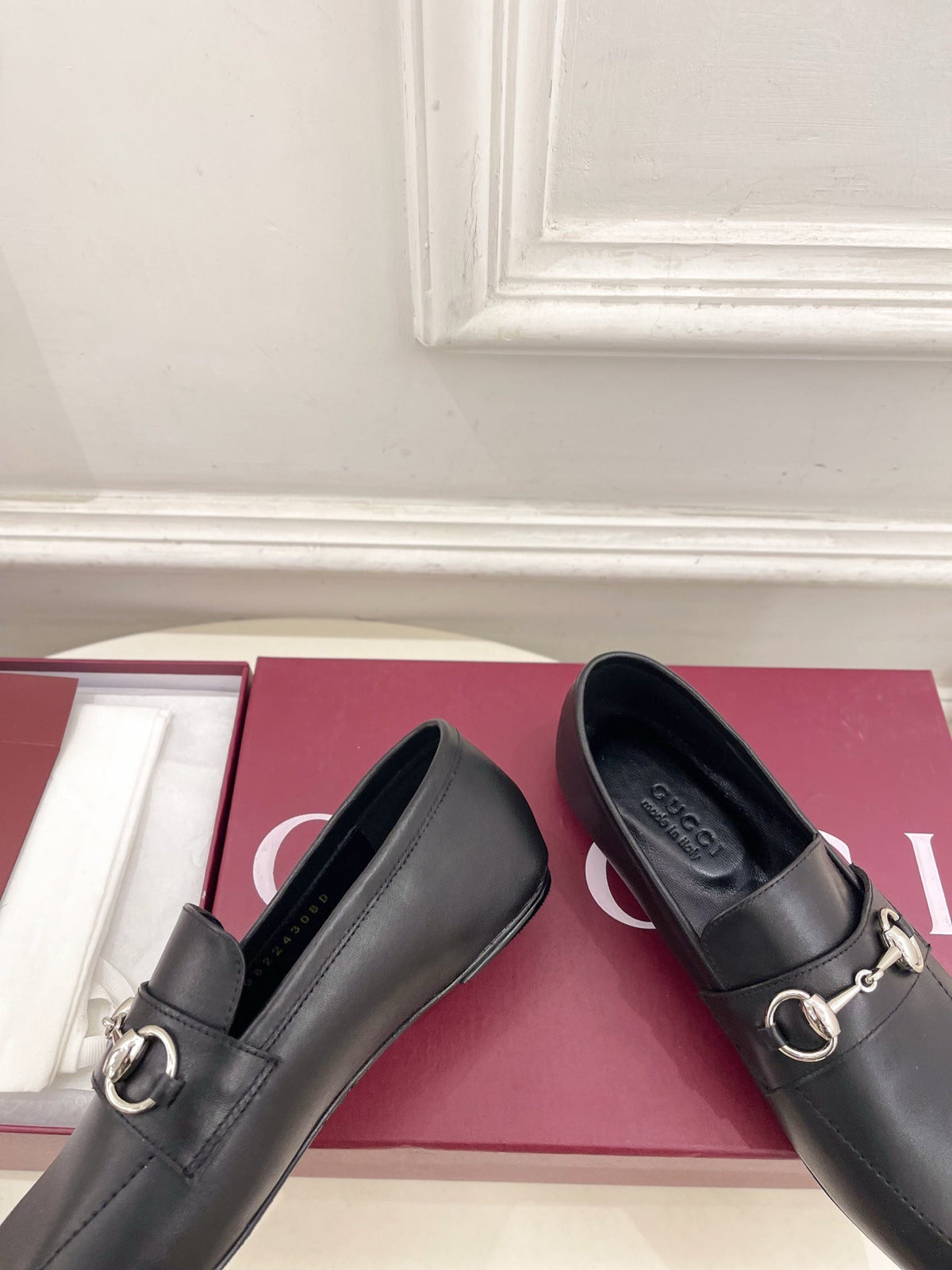 GG 26s Loafer With Horsebit Black Leather 640281