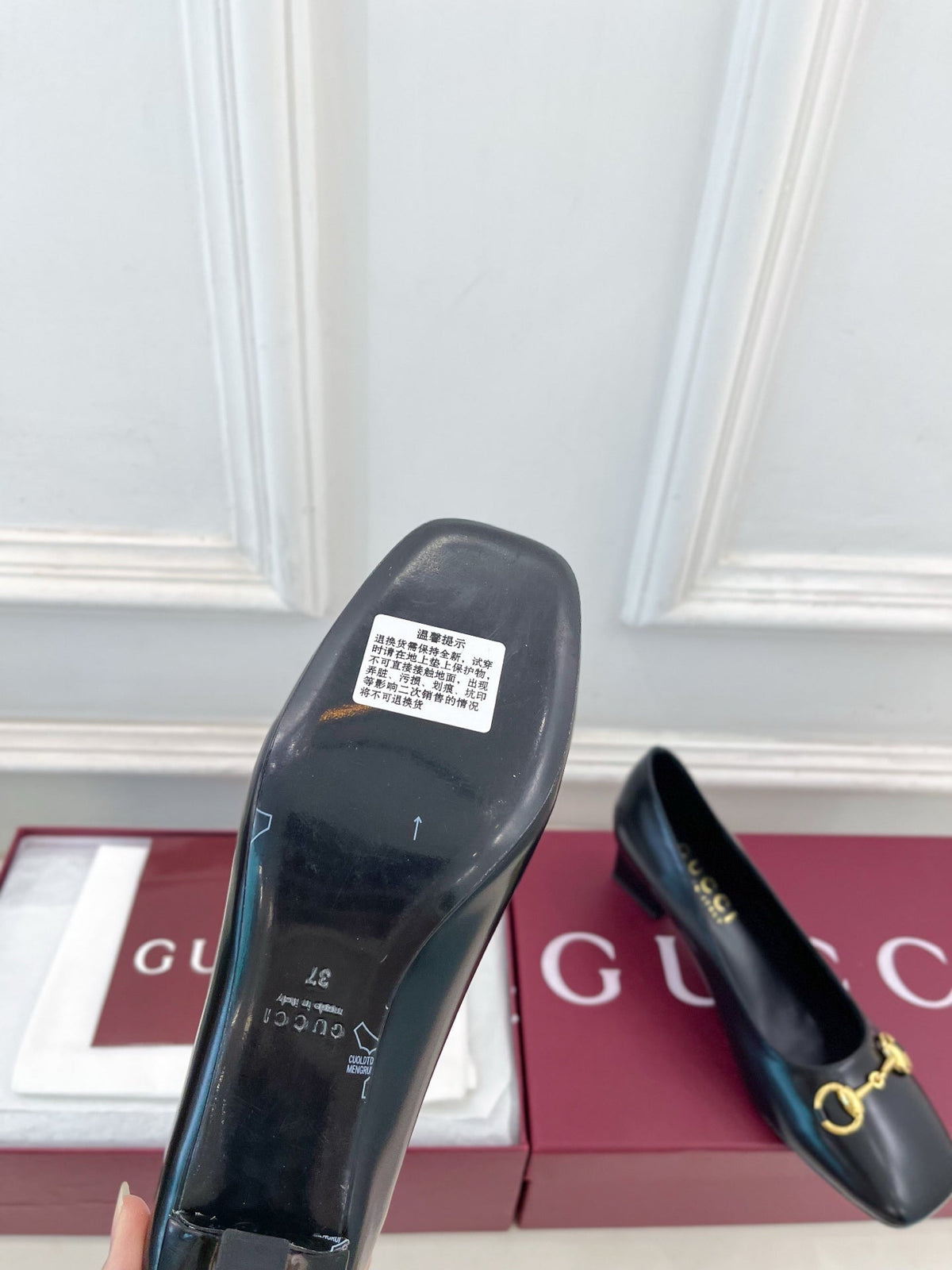 GG 26s Signora Pump 5.5cm Black Leather 640310