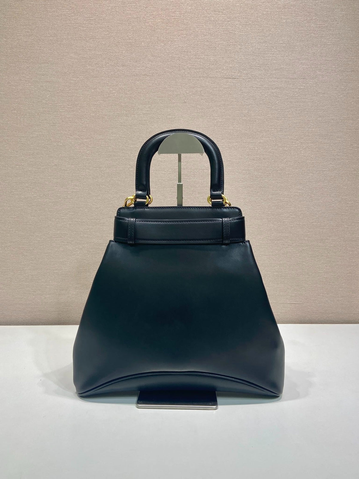 Prada 2026 Etude Tote Bag 31cm Black Calfskin 345464