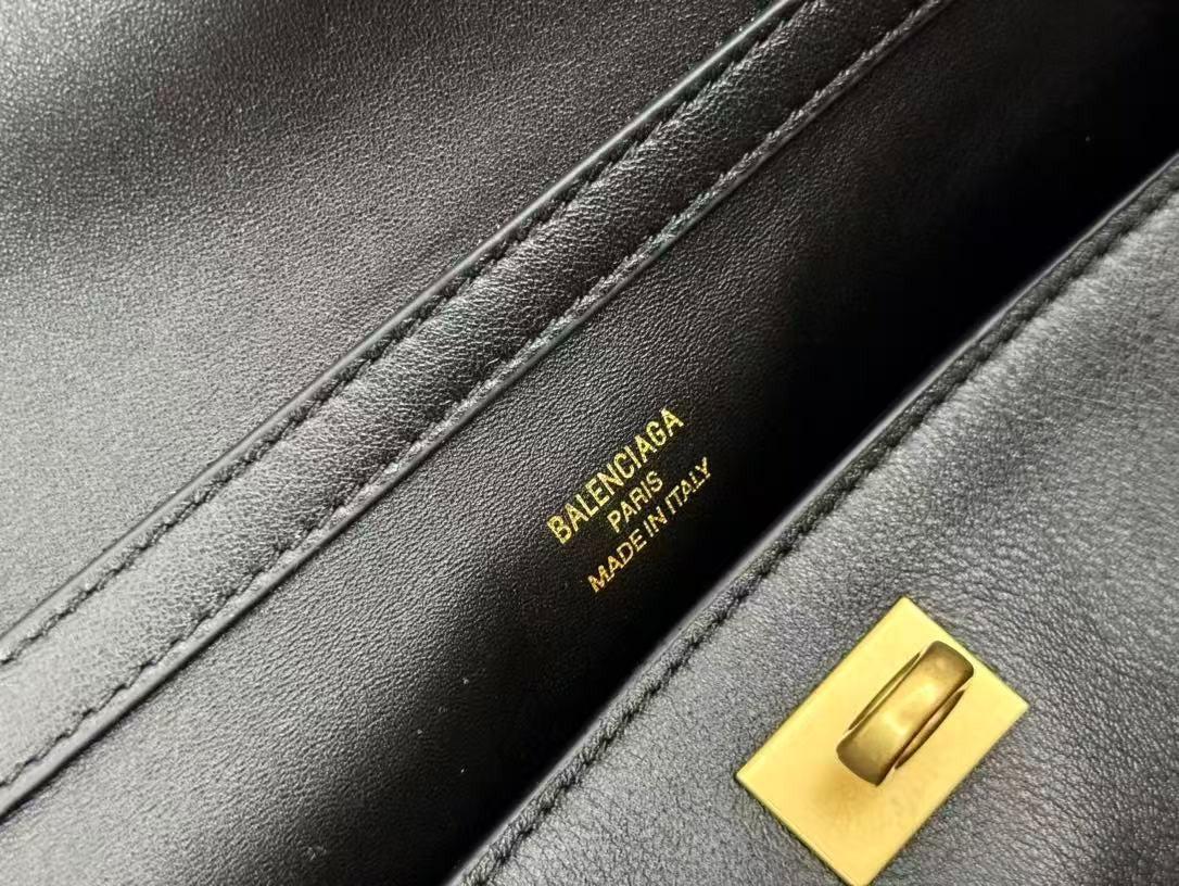 Balenciaga Small Rodeo Bag 29 Black Calfskin Gold Hardware