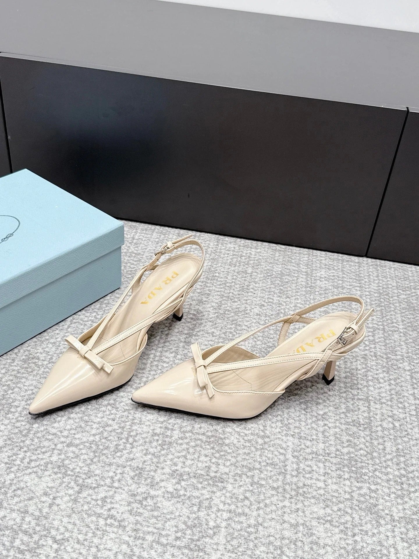 Prada 2026 Slingback 75mm Leather 855695