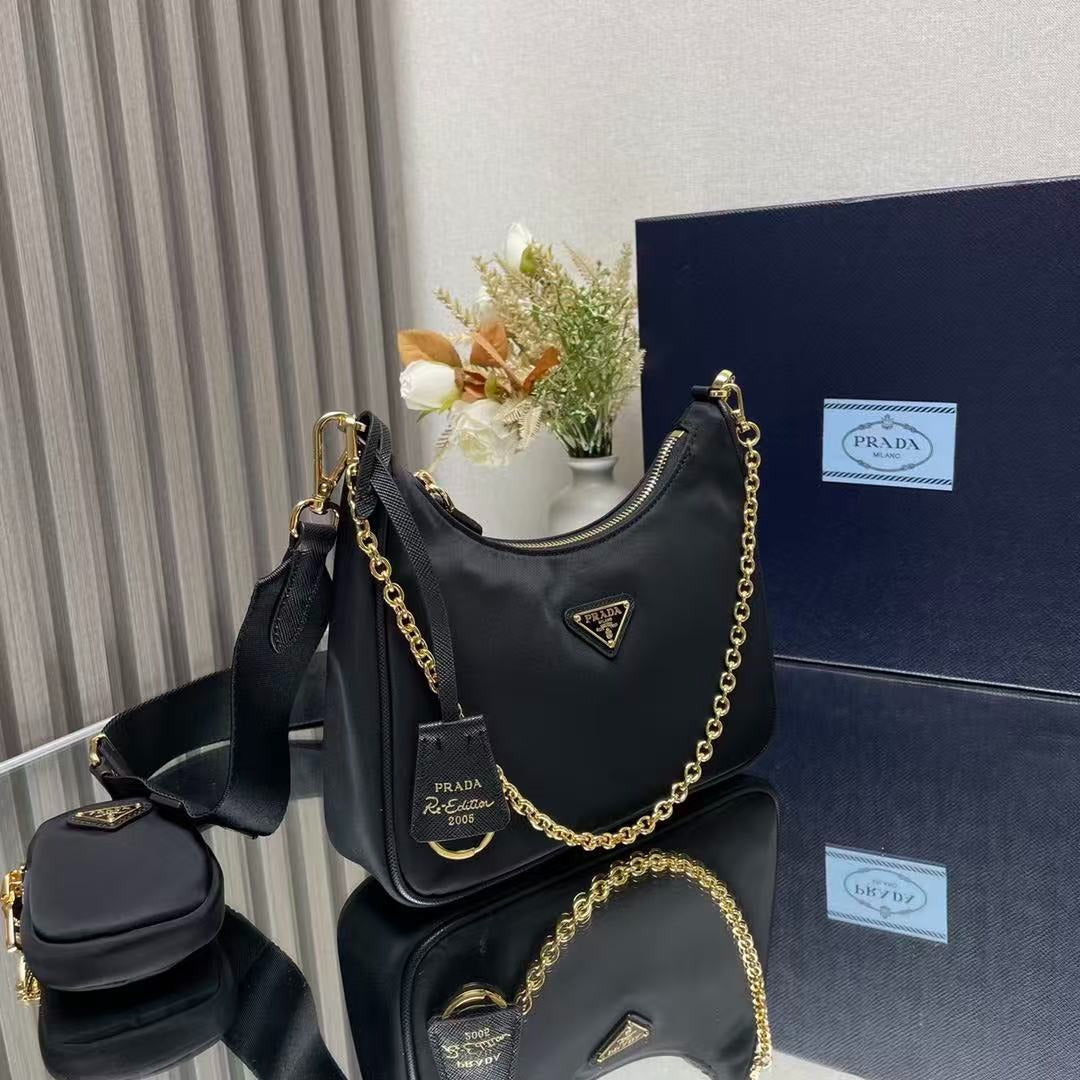Prada Re-Edition 2005 Re-Nylon Black Bag