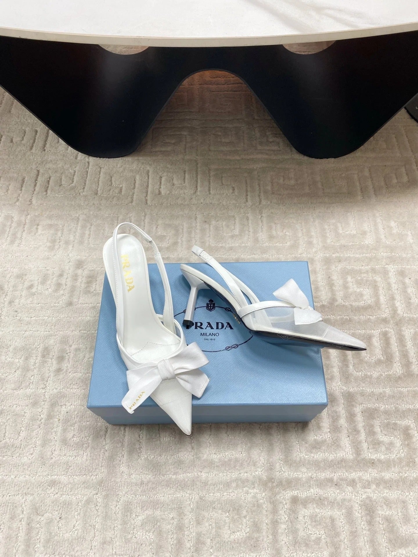 PRA 2026S Slingback 70 White Sheepskin 663435